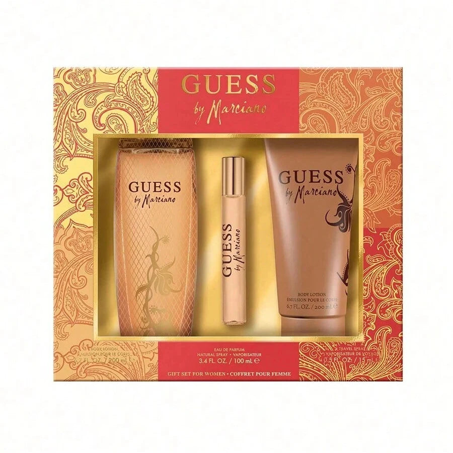 Guess By Marciano| Women's Gift Set EDP 100ml+ BL 200ml EDP 15ml