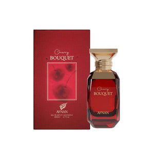 Original Afnan Cherry Bouquet 80ml Women's Perfume Bottle and Box