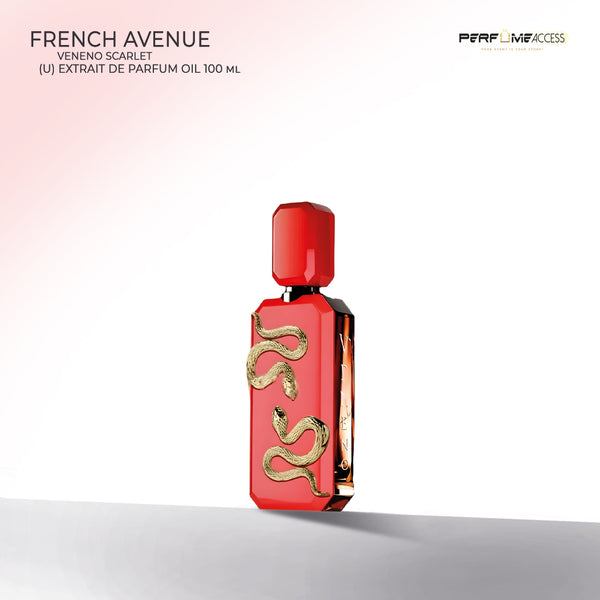French Avenue Veneno Scarlet Extrait de Parfum 100ml| Long-Lasting Unisex Perfume