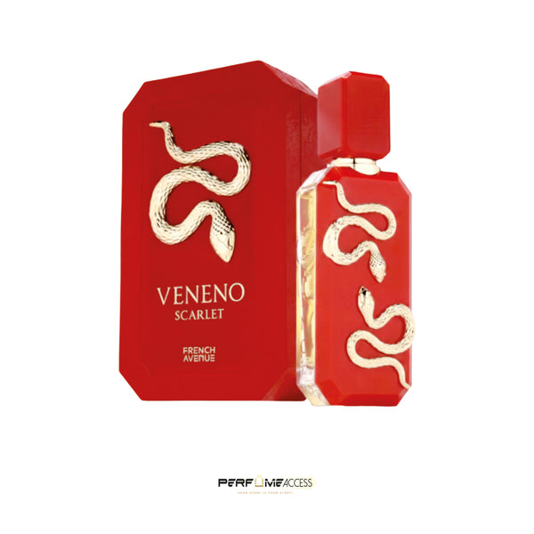 French Avenue Veneno Scarlet Extrait de Parfum 100ml| Long-Lasting Unisex Perfume