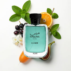 Rasasi Hawas La Mer EDP 100ml men's perfume bottle