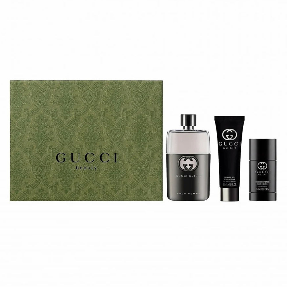 Gucci Guilty Pour Homme| Men's Set EDT 90ML Deo Stick 75ML SG